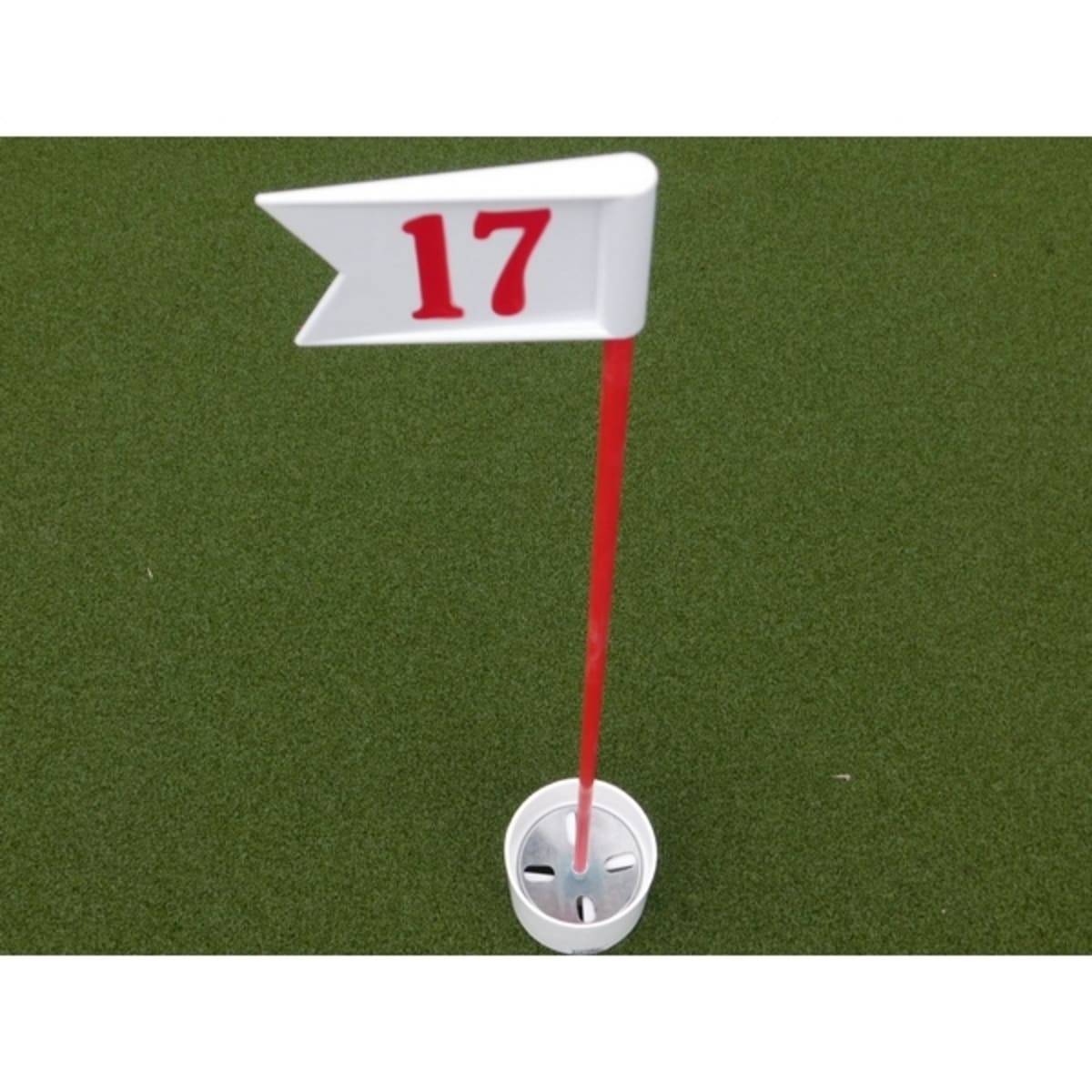 Numbered Practice Green Pennant - Red/White