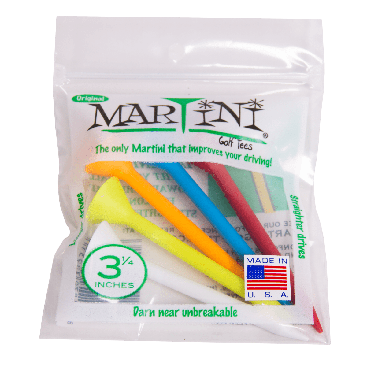 Martini Tee - 3 1/4" - 5 Pack