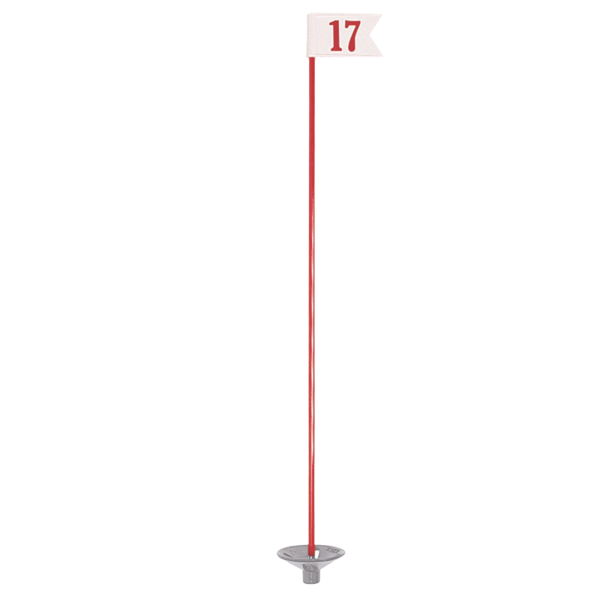 Numbered Practice Green Pennant - Red/White