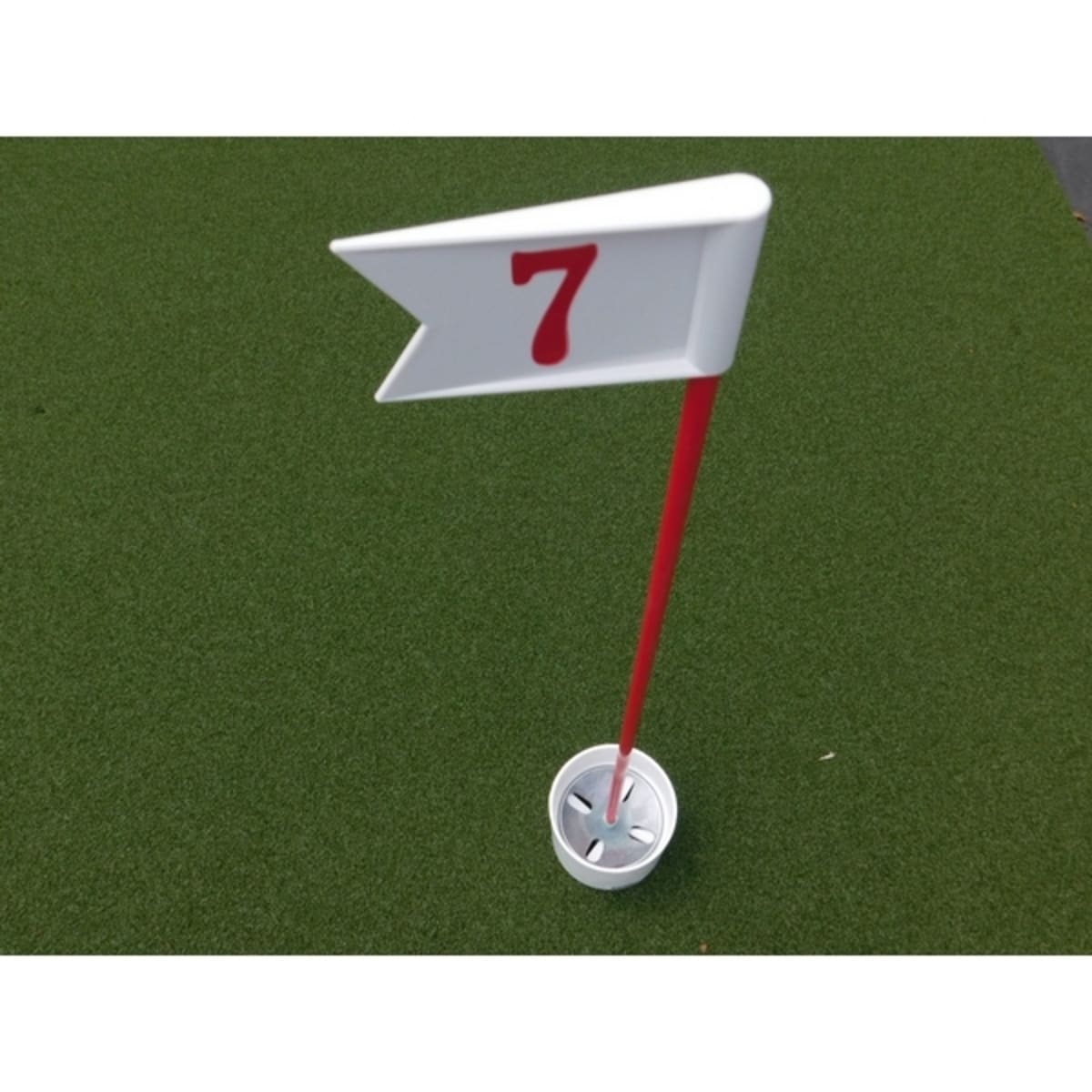 Numbered Practice Green Pennant - Red/White