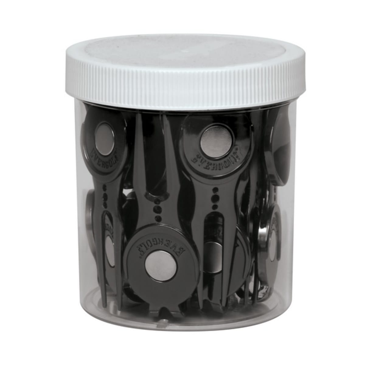 EverGolf Slick Divot Tool with Clip - 20 Count Jar