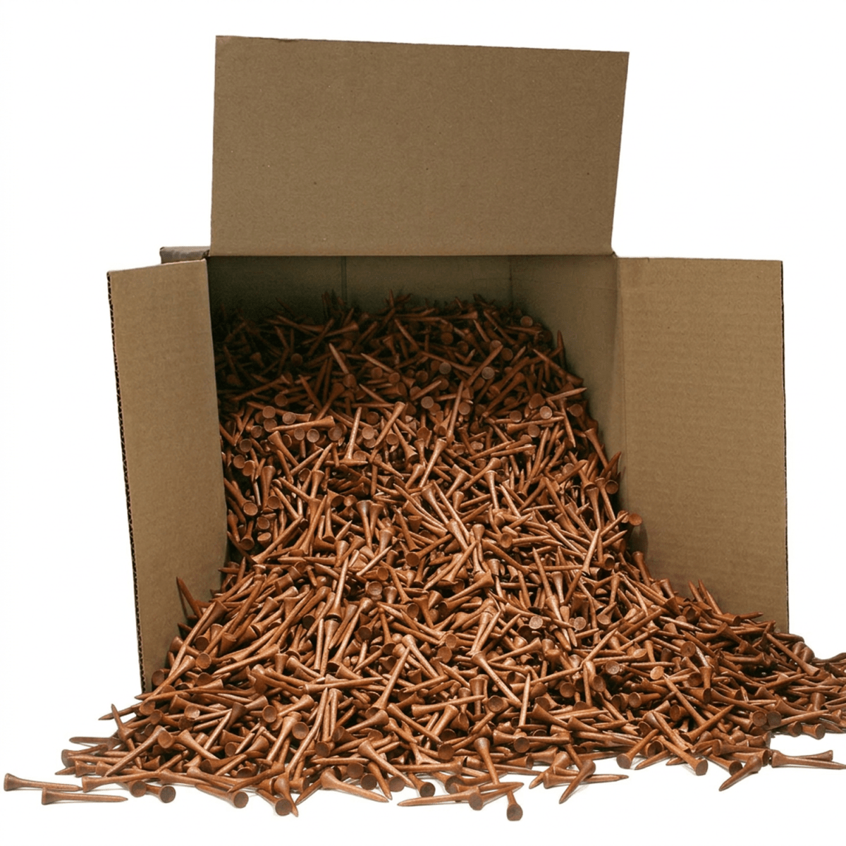Tees - 2 3/4" - 10,000 Count - Koa Brown