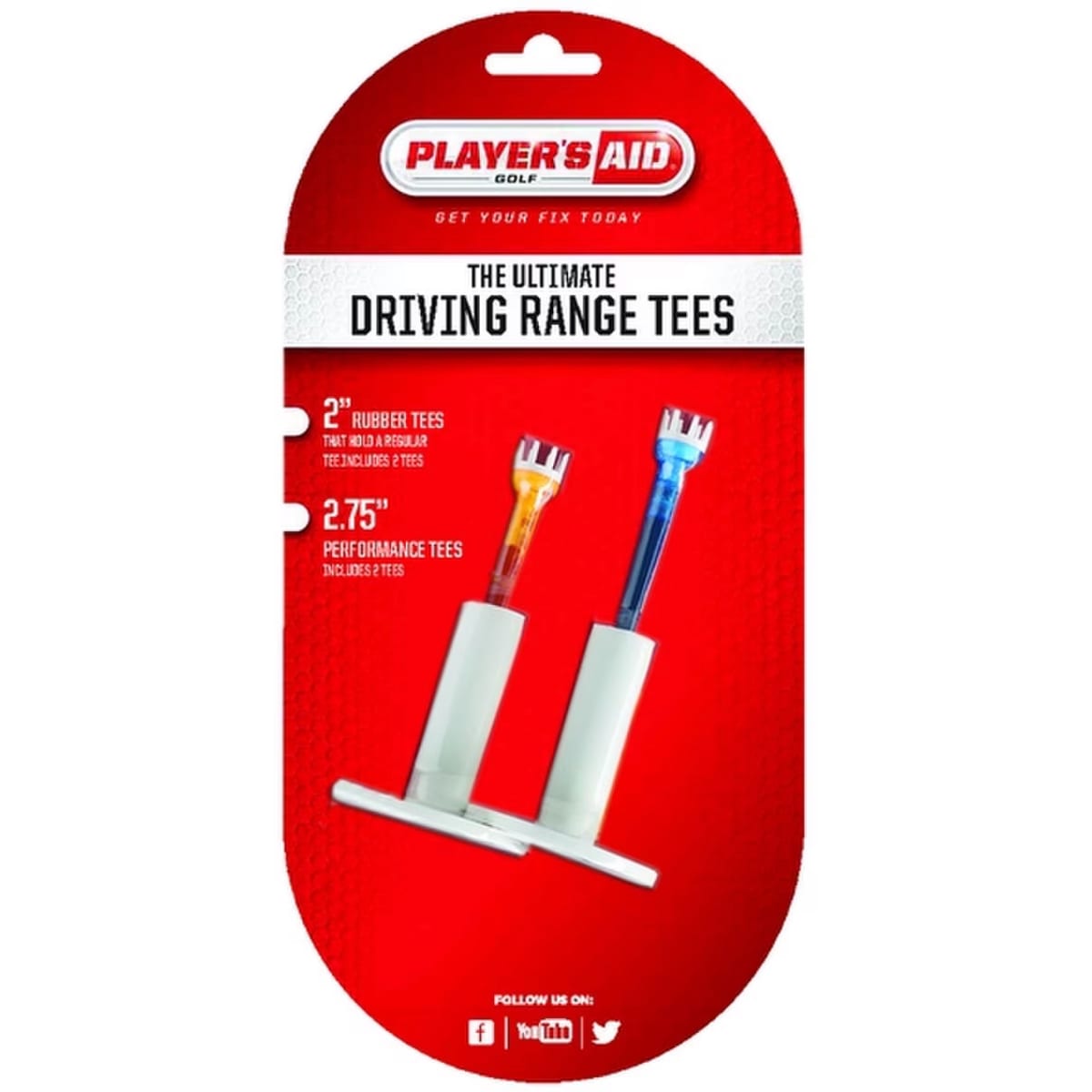 Player's Aid Ultimate Driving Range Tees - 2 Pack