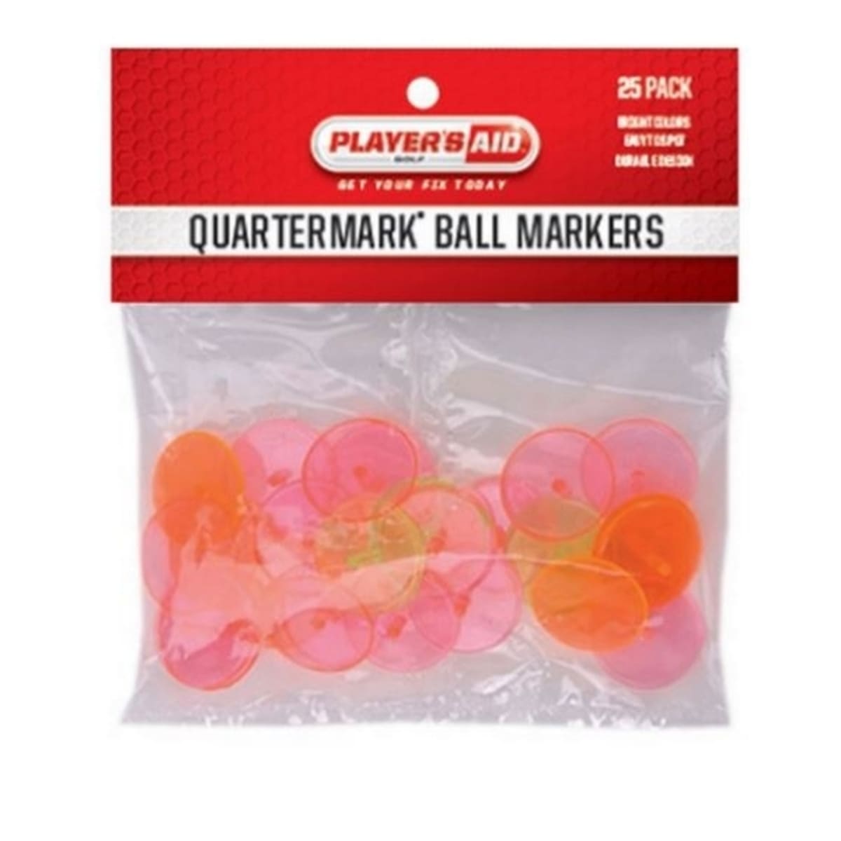 Player's Aid Quartermark Ball Markers - 25 Pack