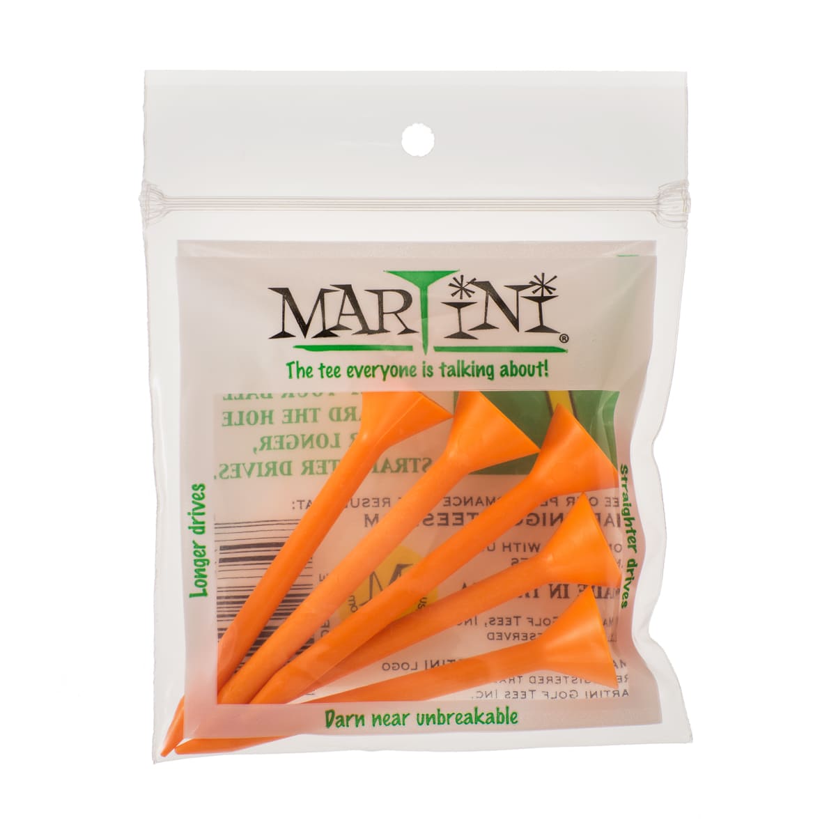 Martini Tee - 3 1/4" - 5 Pack