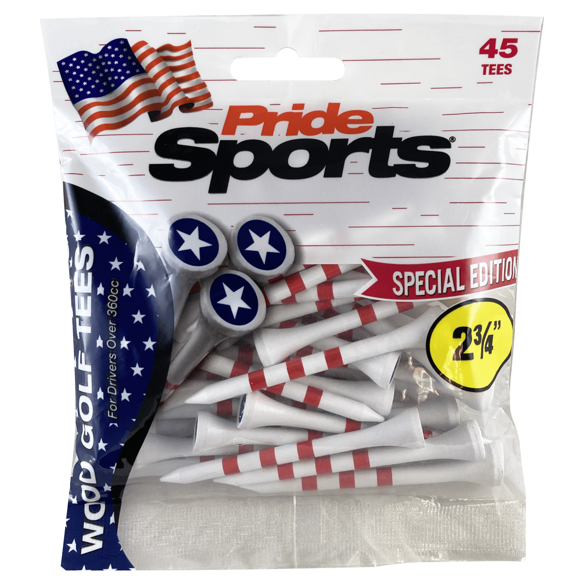 Pride Novelty Tees - 2 3/4" - 45 Pack