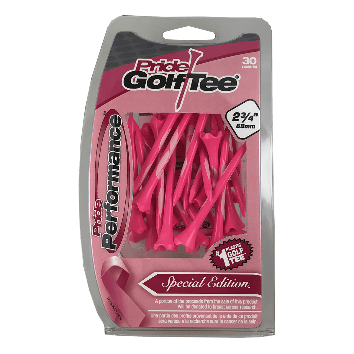 Pride Performance Tees - 2 3/4" - 30 Pack