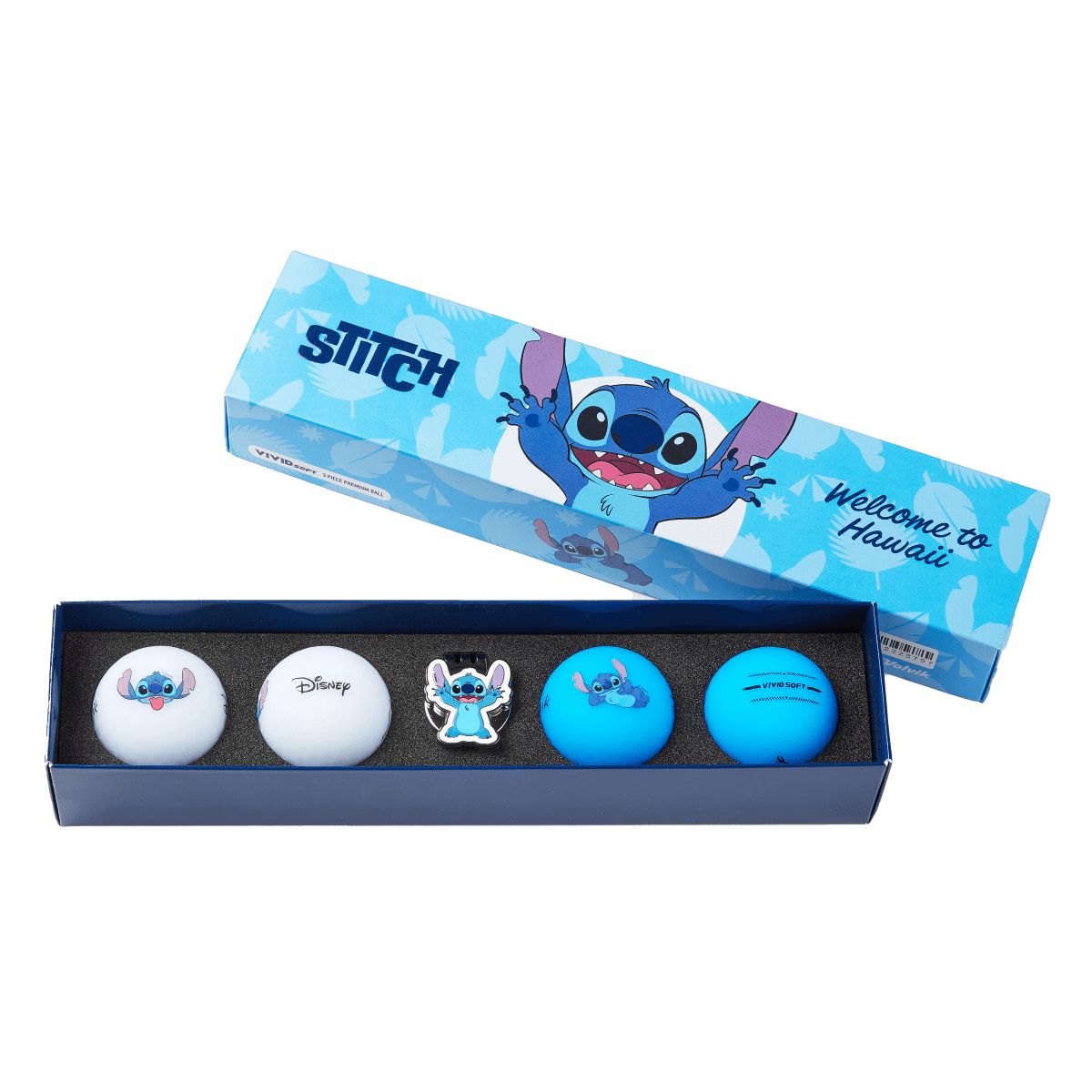 Volvik Vivid Soft Disney Series - 4 Balls with Ball Marker