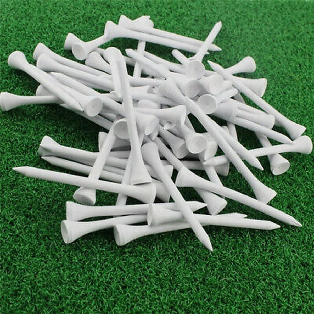 Pride Bamboo Tees - 3 1/4" - White - 7,500 Count (15 Per Bag)