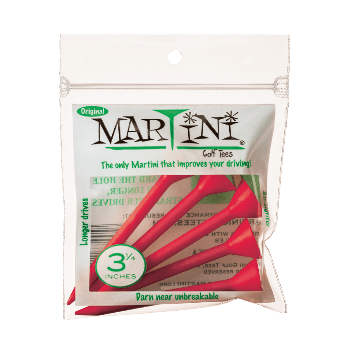 Martini Tee - 3 1/4" - 5 Pack