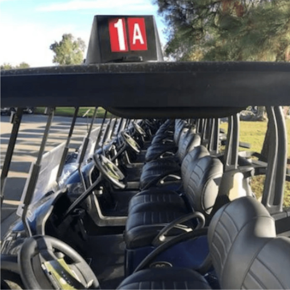 Shotgun Control Cart Toppers Caps with Magnets - Holes 1-18A&B