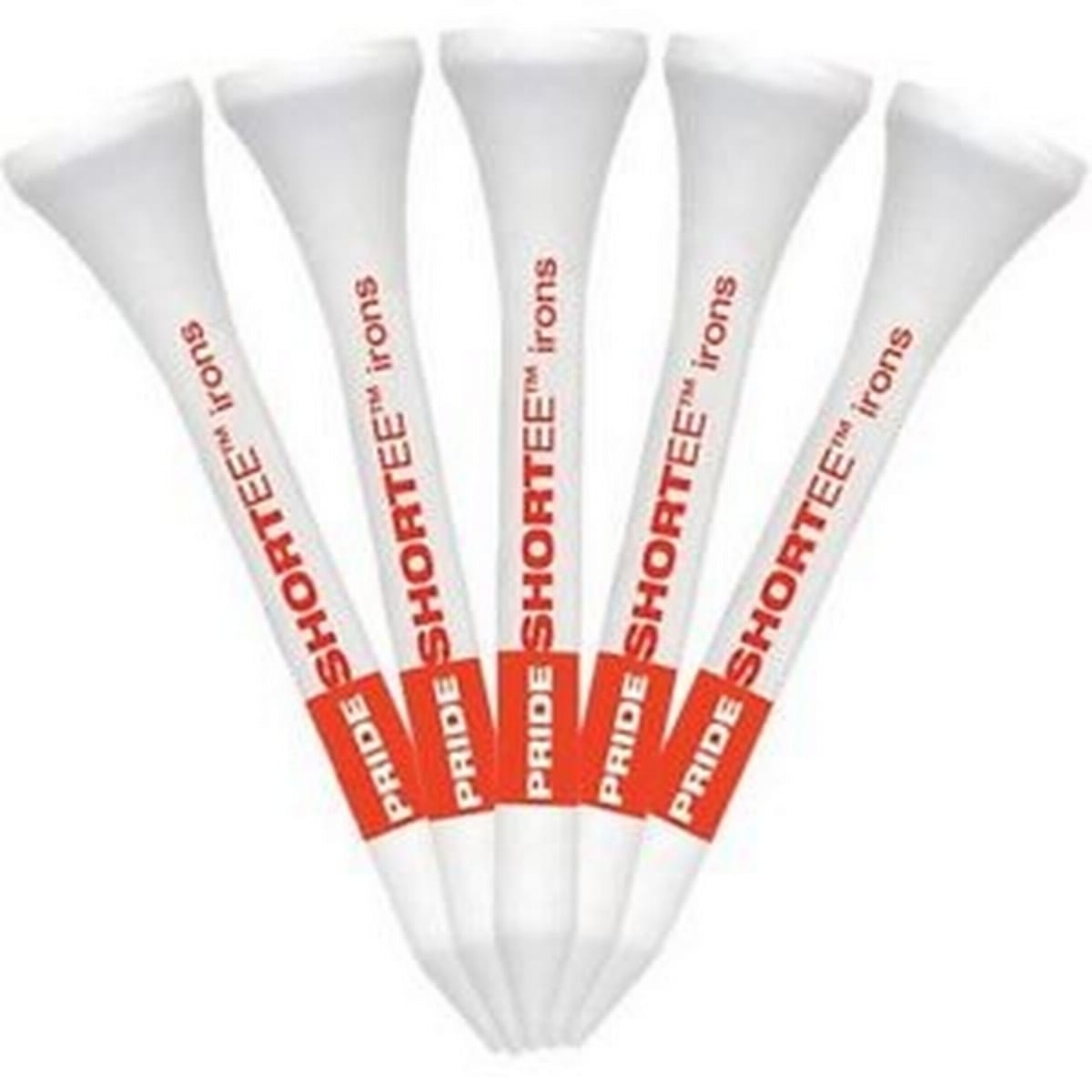 Pride PTS Tees - 2 1/8" - 10,000 Count - White