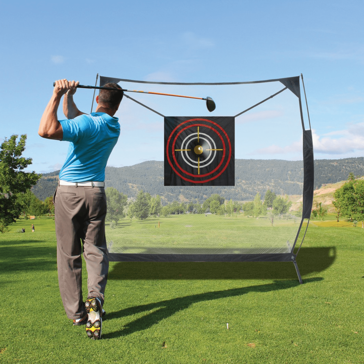 Jef World of Golf Deluxe Practice Net - 7' x 7'