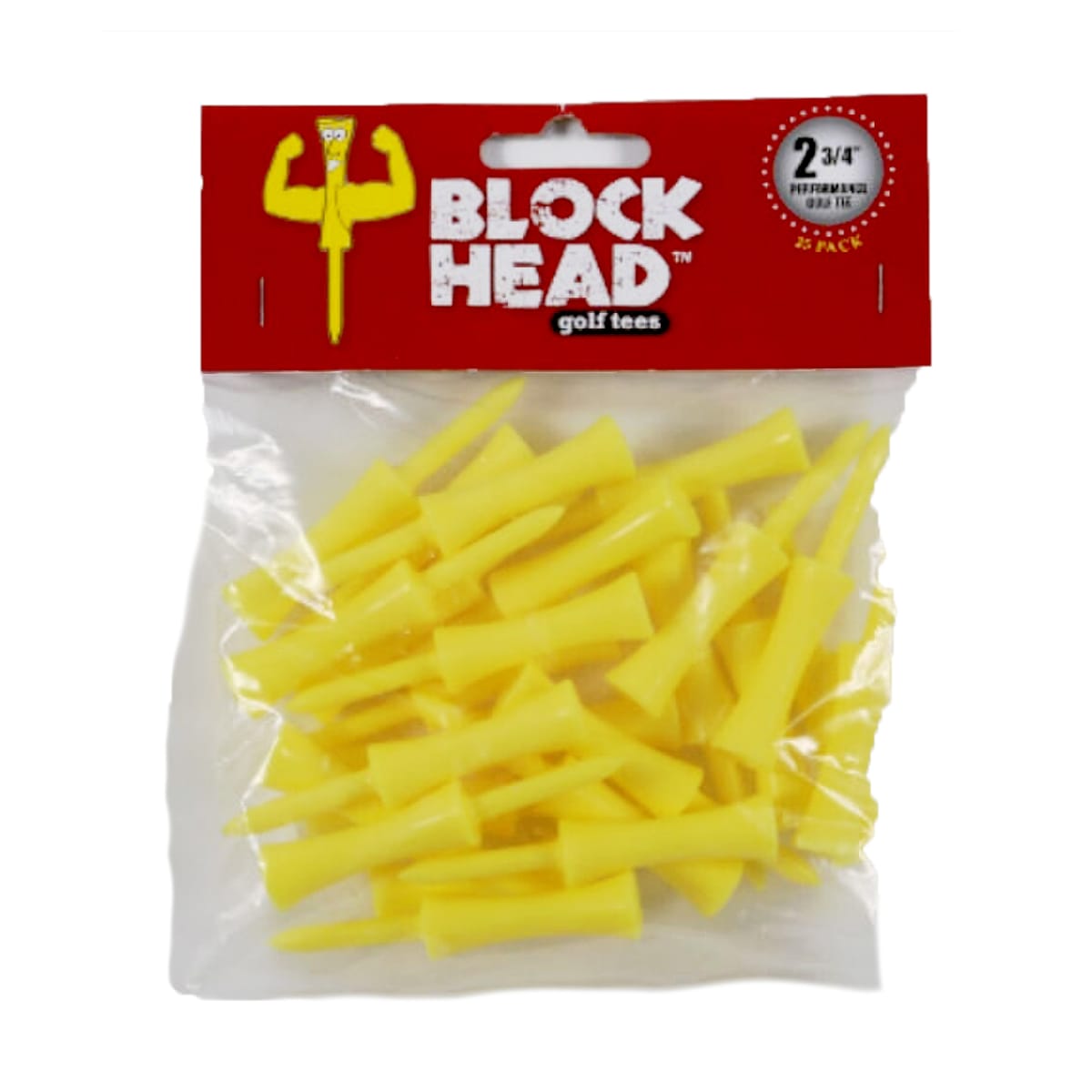 Block Head Tees - 2 3/4" - 25 Pack