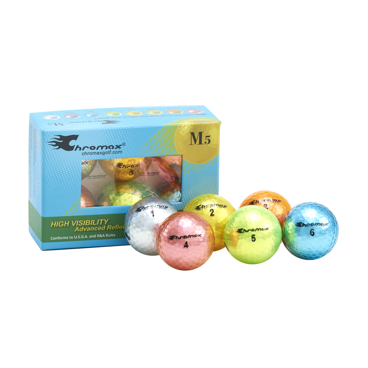 Chromax M5 Balls - 6 Pack