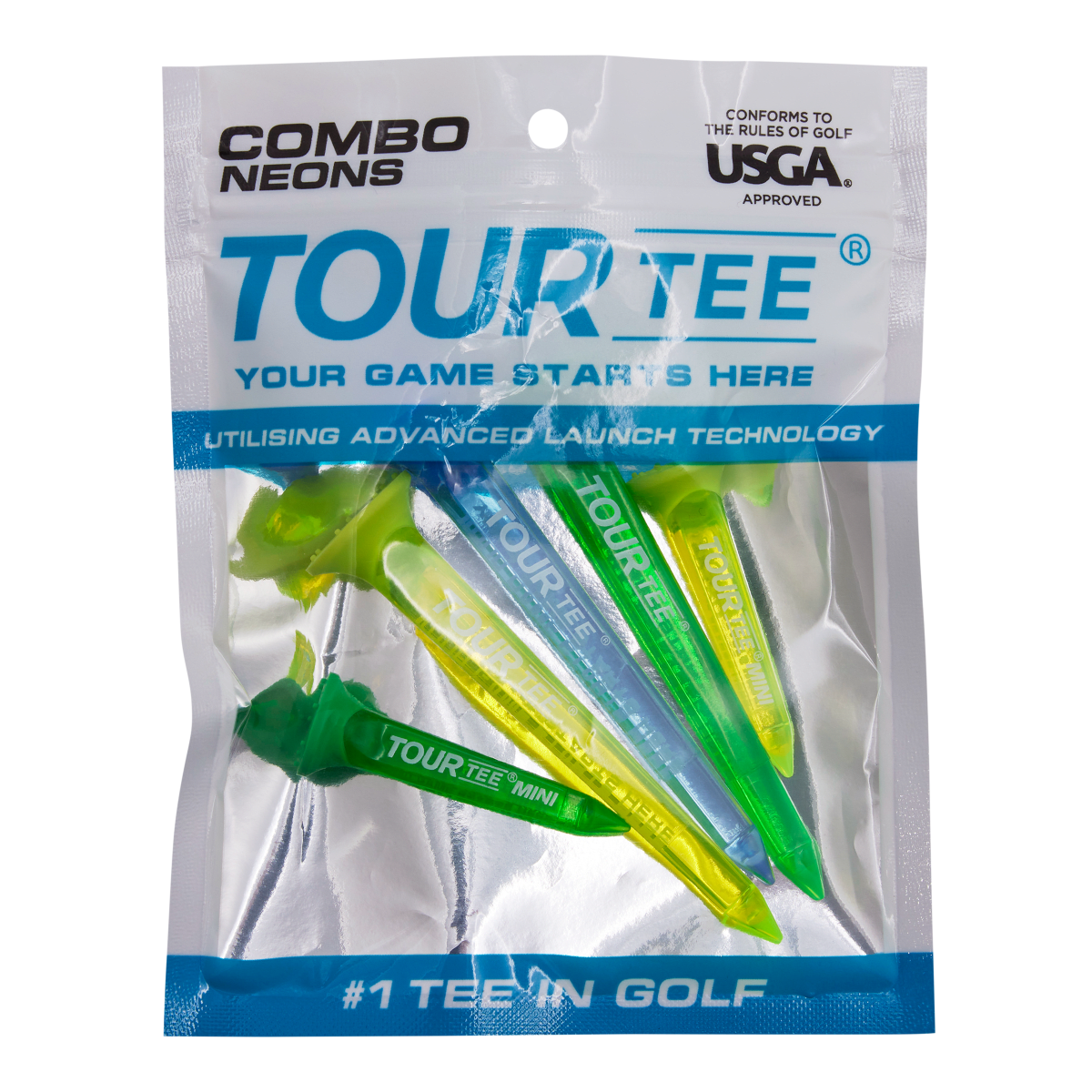 Tour Tee Neo Combo Neon Pack - 5 Pack