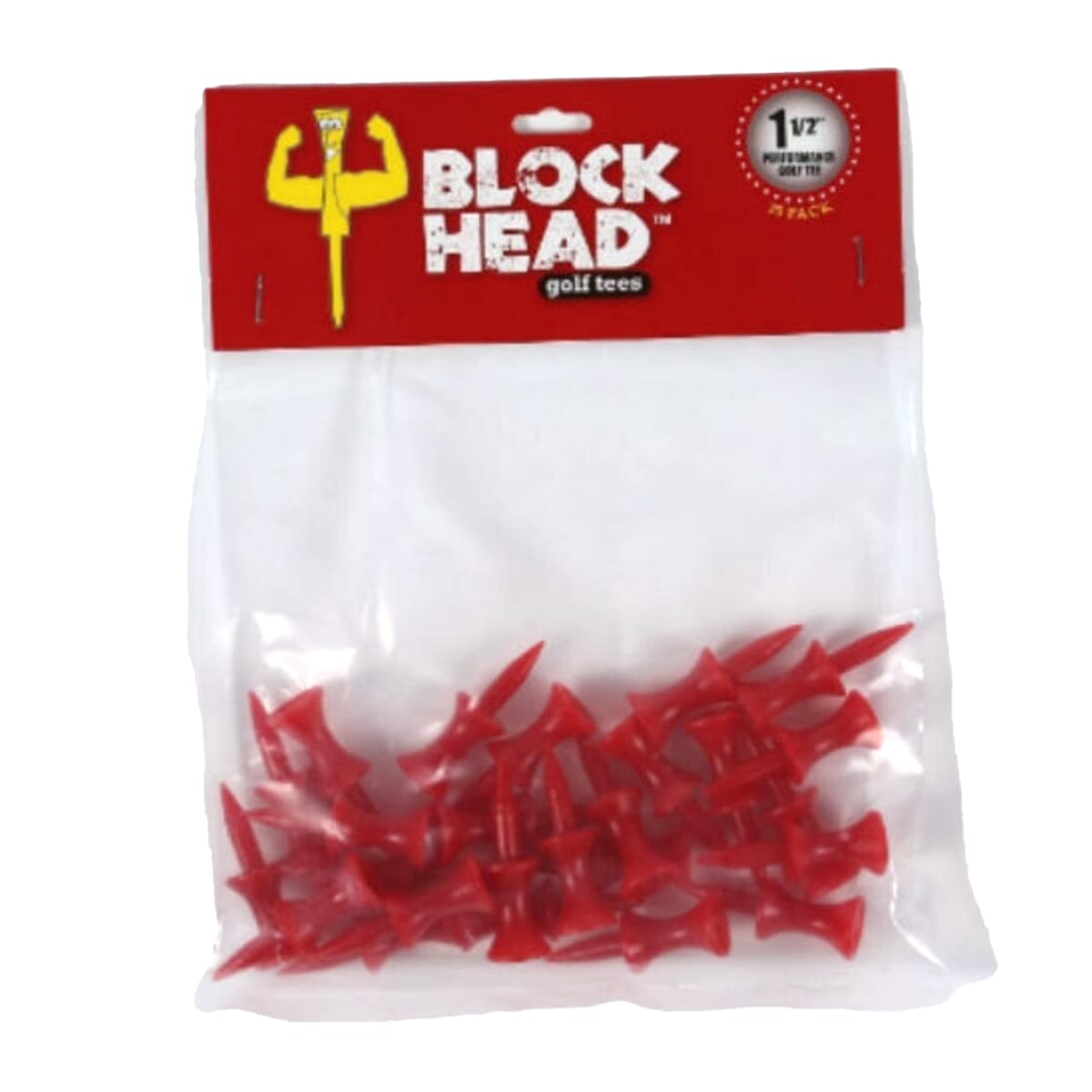Block Head Tees - 1 1/2" - 25 Pack