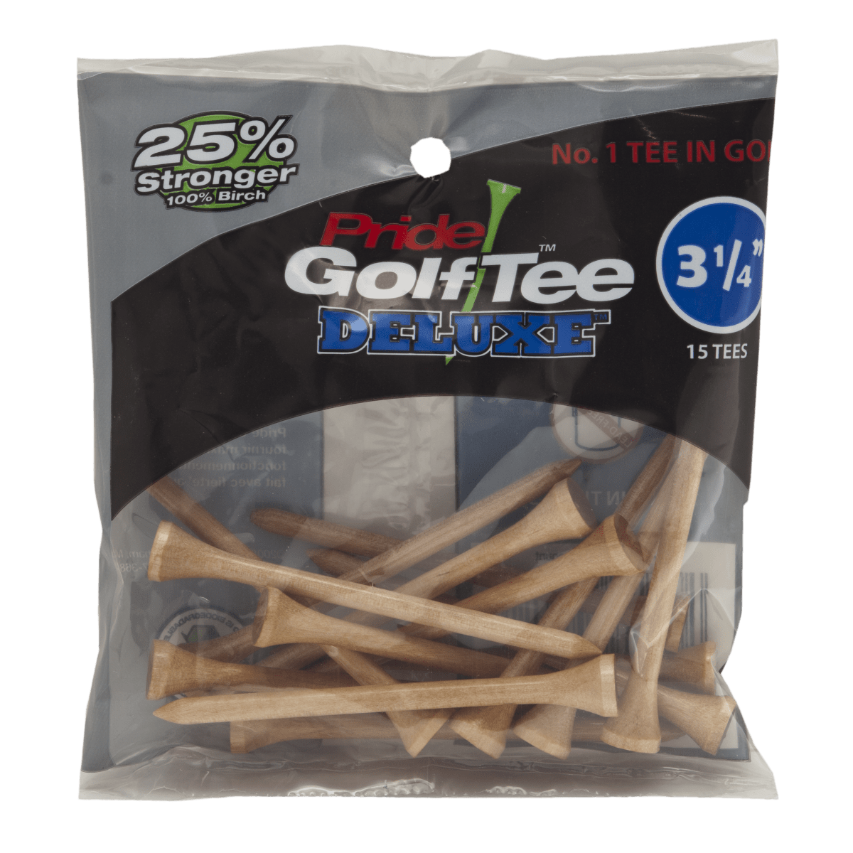 Pride Tees - 3 1/4" - 15 Pack