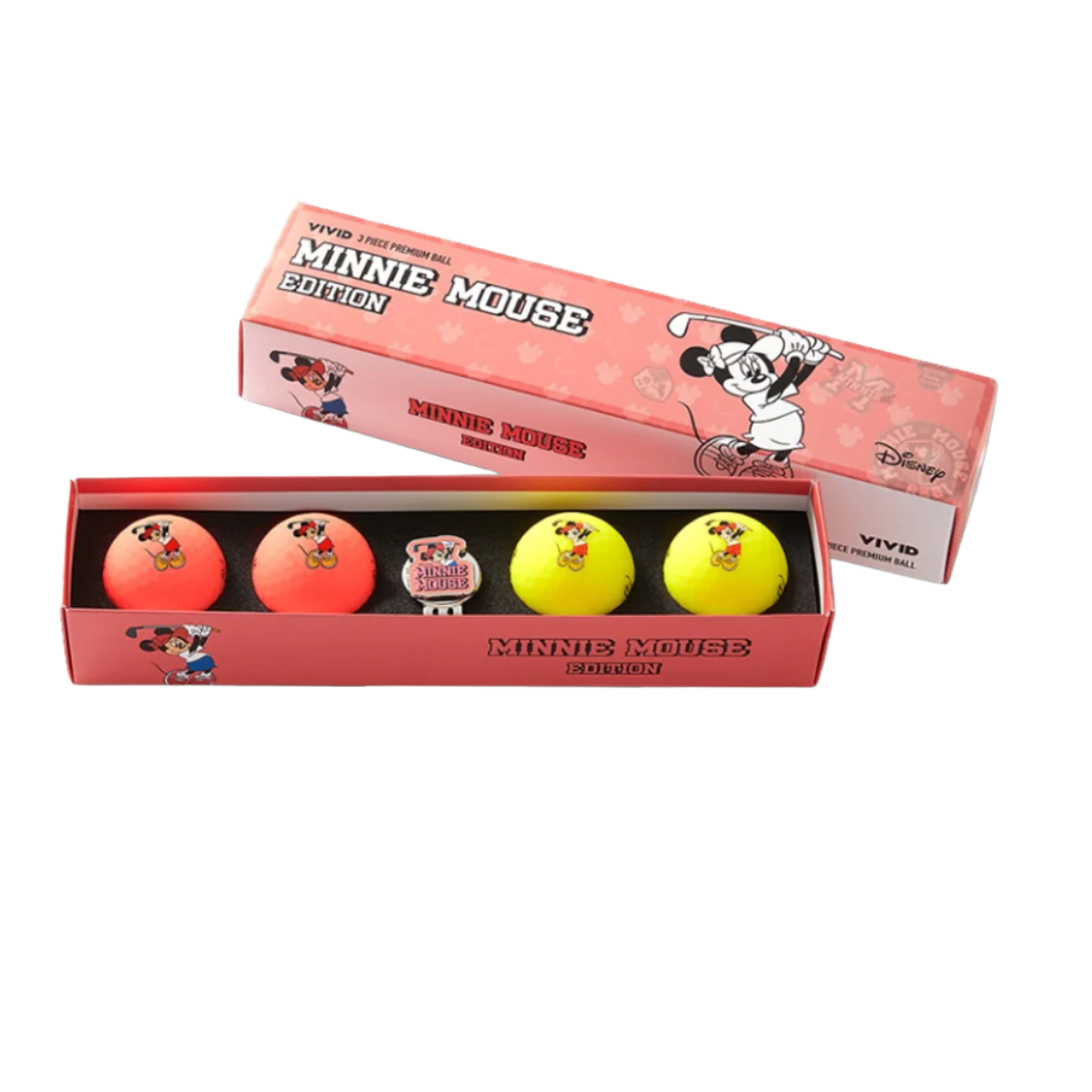 Volvik Vivid Disney Series - 4 Balls with Ball Marker