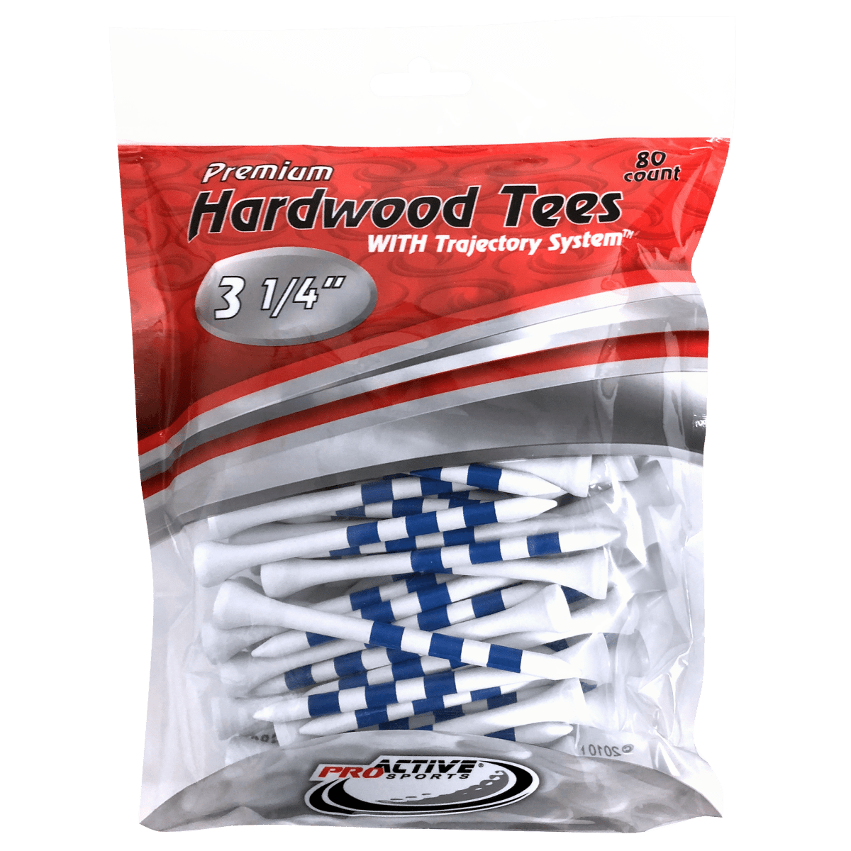 ProActive Sports Tees - 3 1/4" Striped - 80 Pack