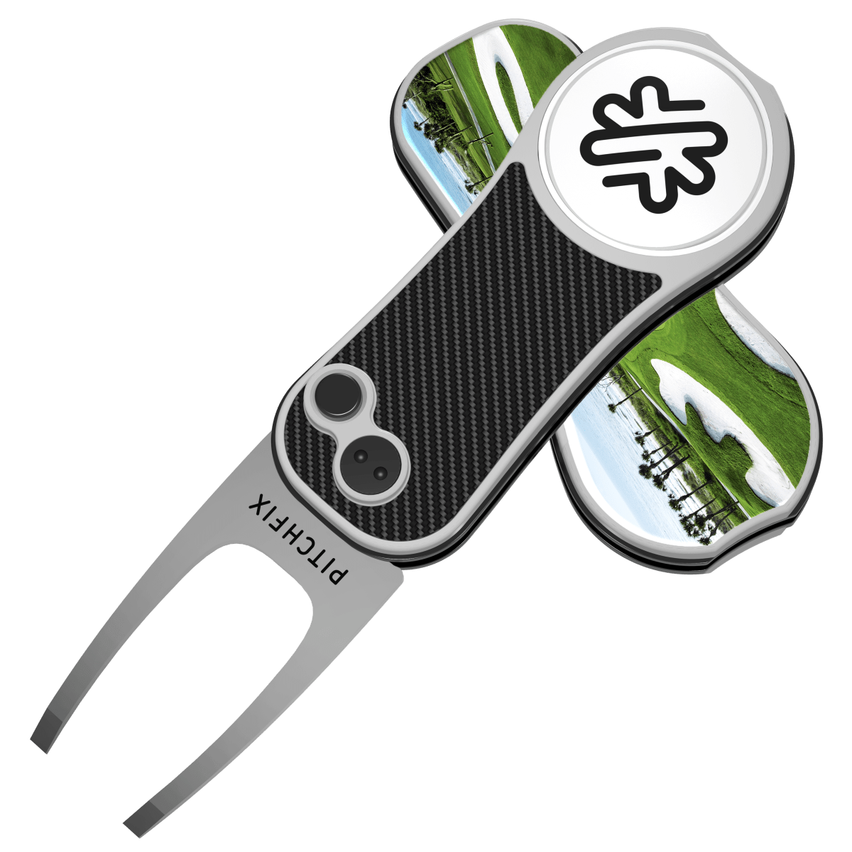 Custom Pitchfix Hybrid XL Divot Tool with Ball Marker