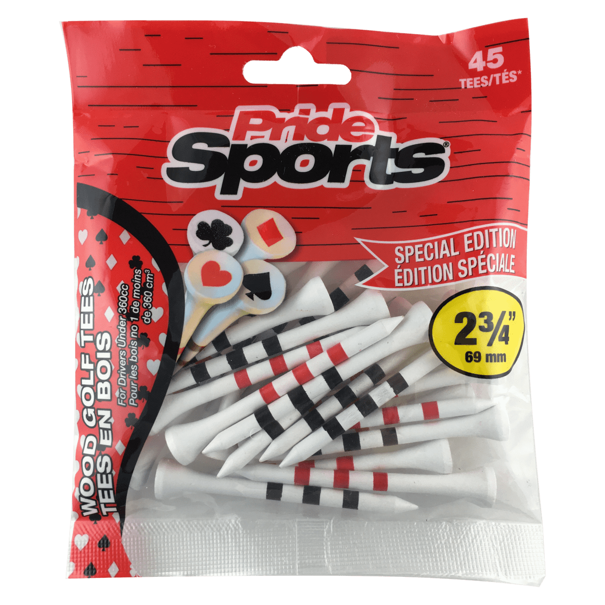 Pride Novelty Tees - 2 3/4" - 45 Pack