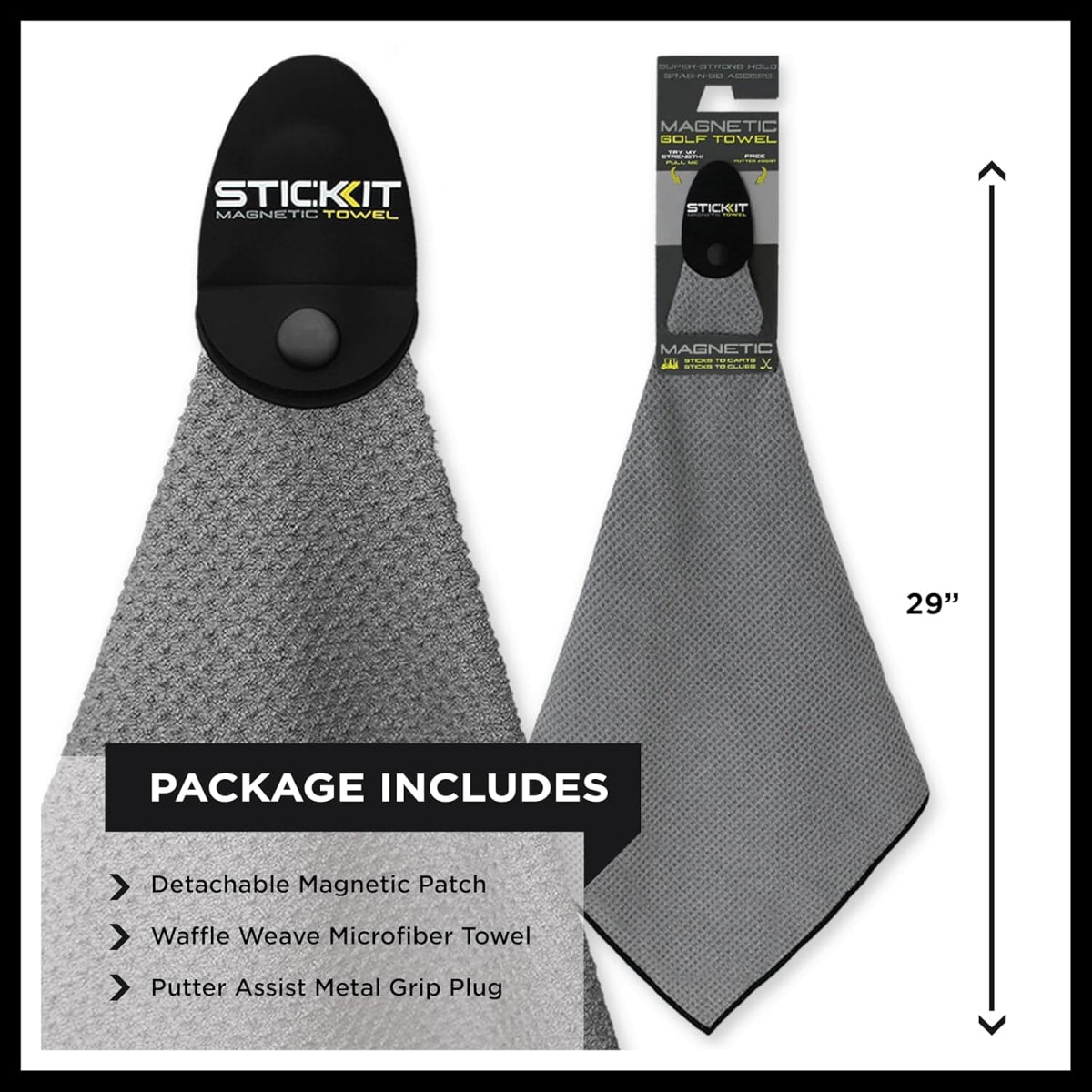 STICKIT Magnetic Golf Towel