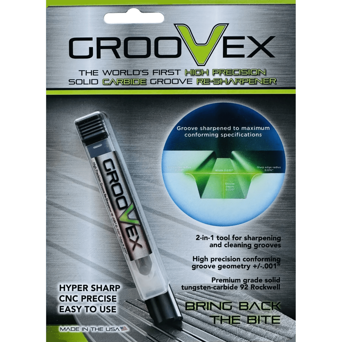 GrooVex High Precision Carbide Groove Tool