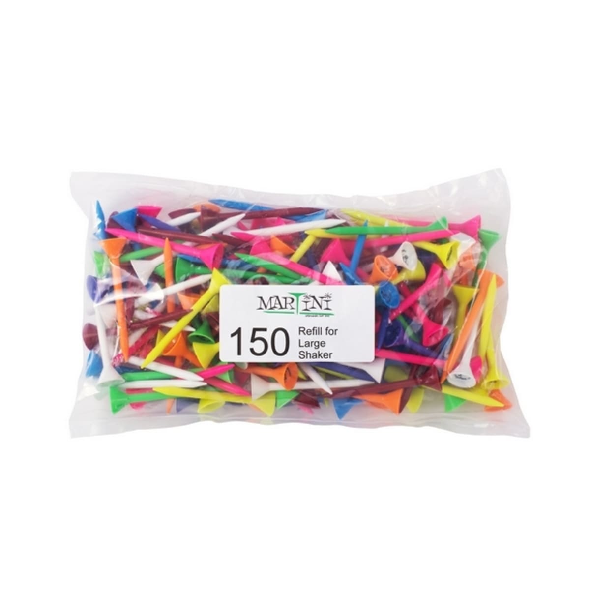 Martini Tees - 3 1/4" - 150 Count - Assorted Colors