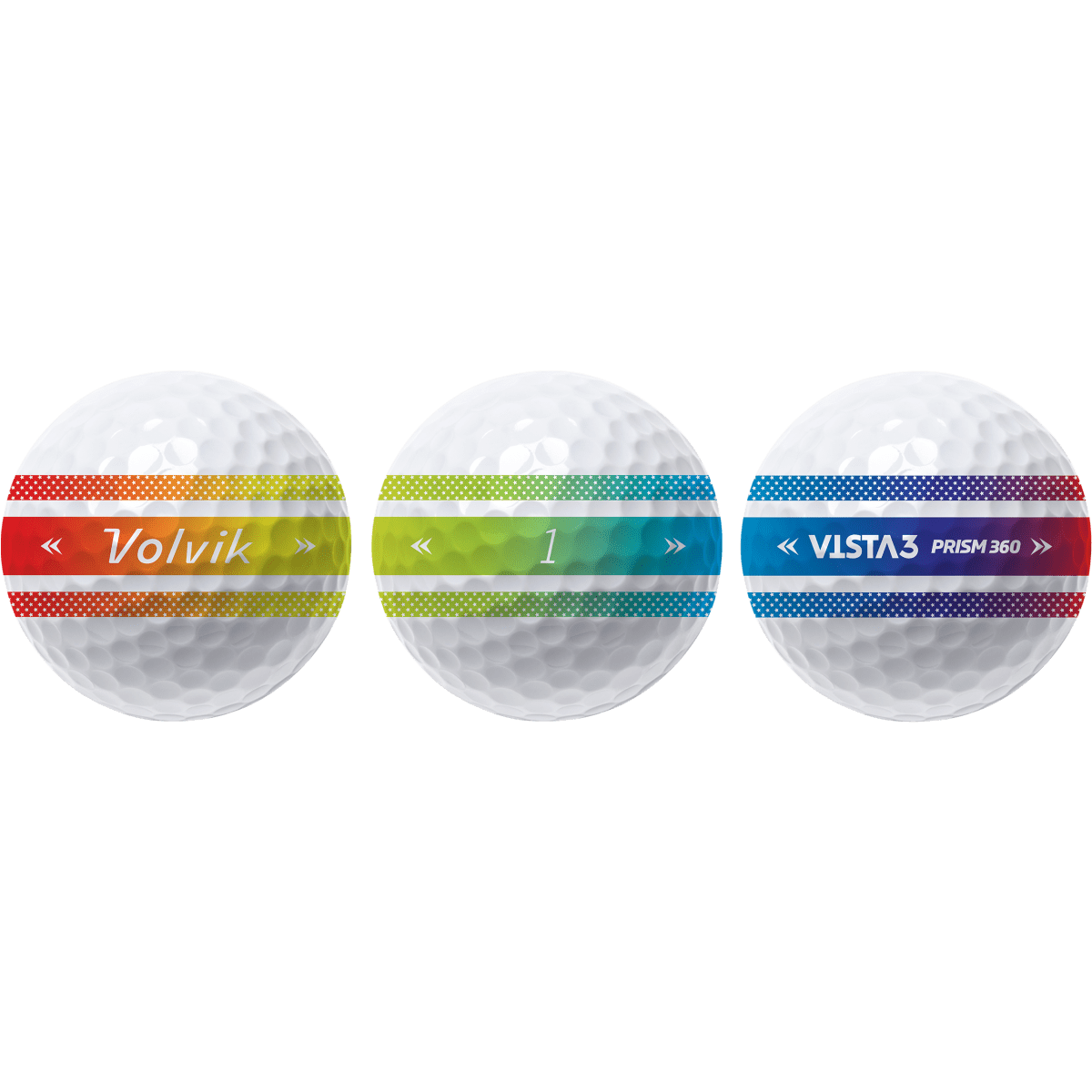 Volvik Vista 3 360 - 1 Dozen Golf Balls - White