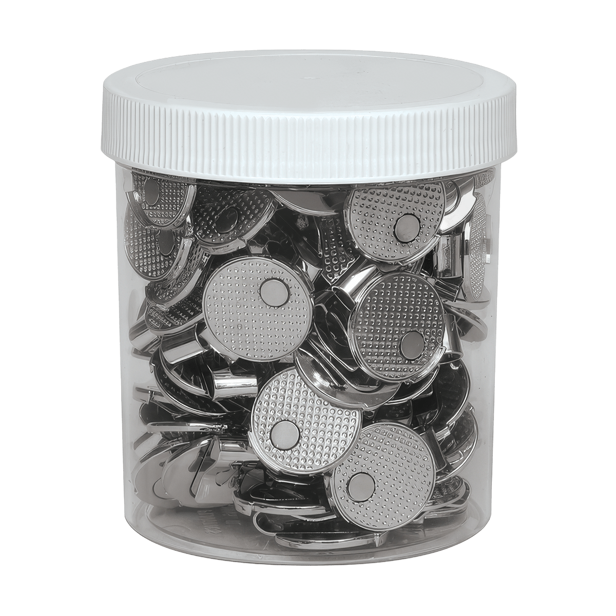 EverGolf Round Hat Clips - 100 Count Jar