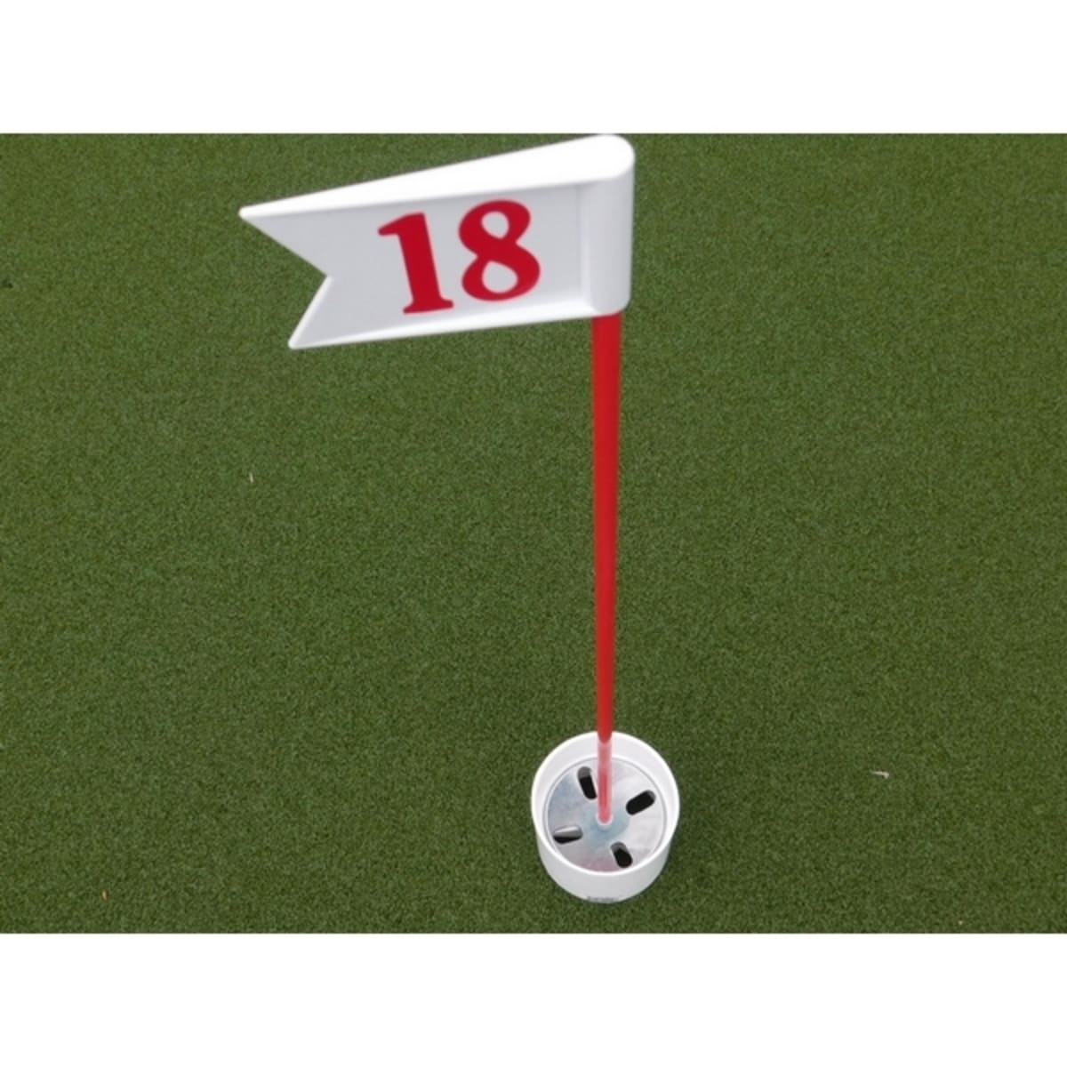 Numbered Practice Green Pennant - Red/White