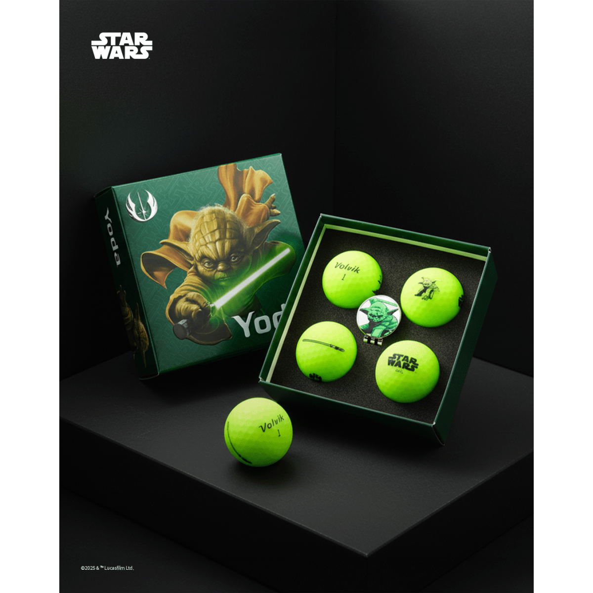 Volvik Vivid Soft Star Wars - 4 Balls with Ball Marker