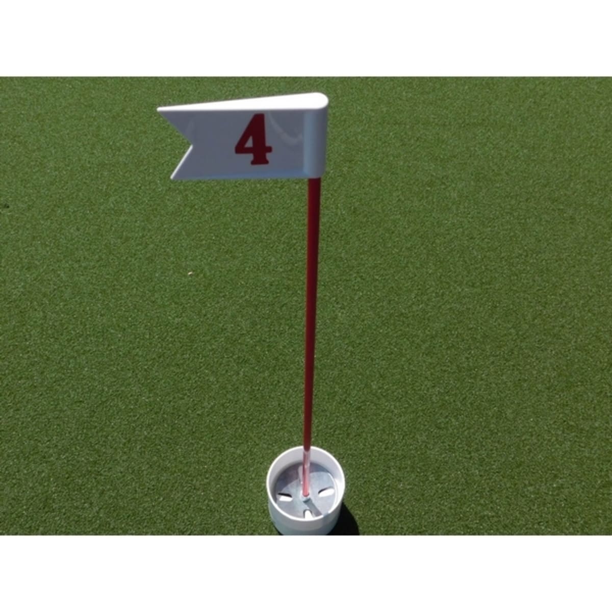 Numbered Practice Green Pennant - Red/White