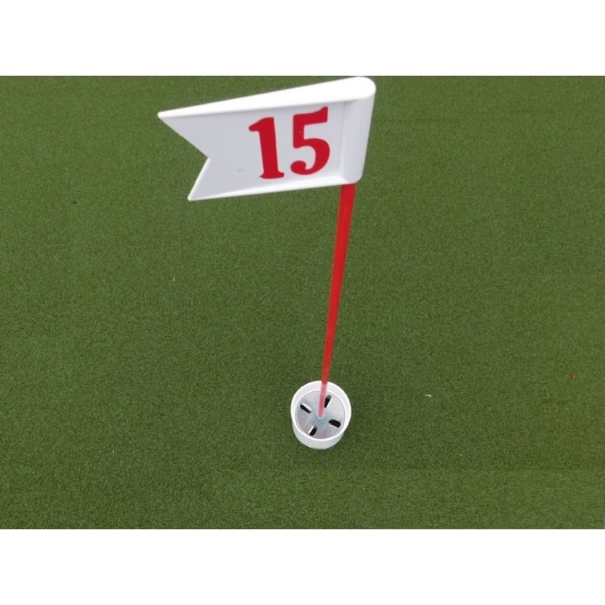 Numbered Practice Green Pennant - Red/White