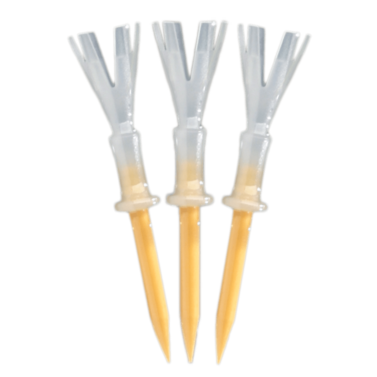 Green Keepers 4 Yards More Tees - 2 3/4" - Yellow