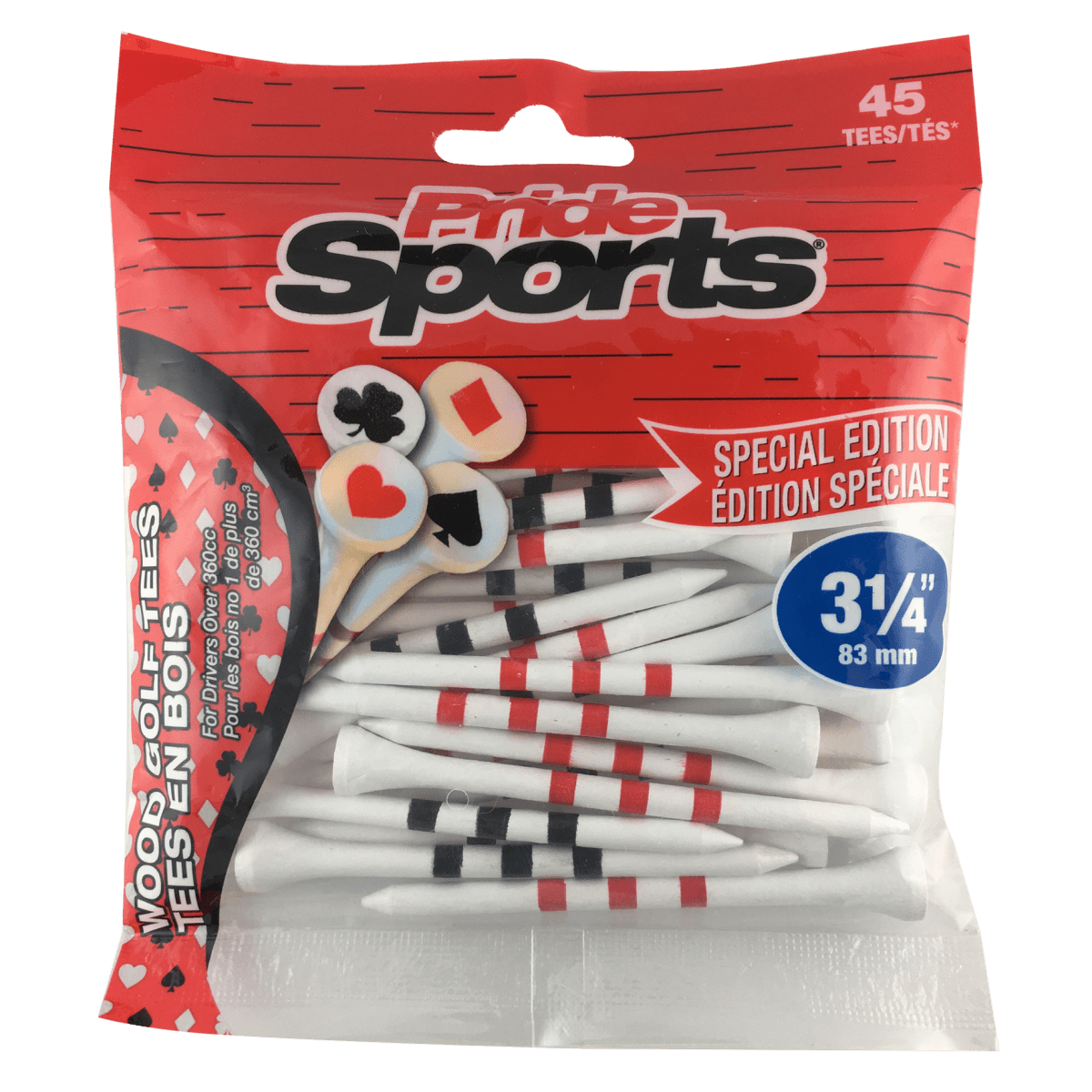 Pride Novelty Tees - 3 1/4" - 45 Pack