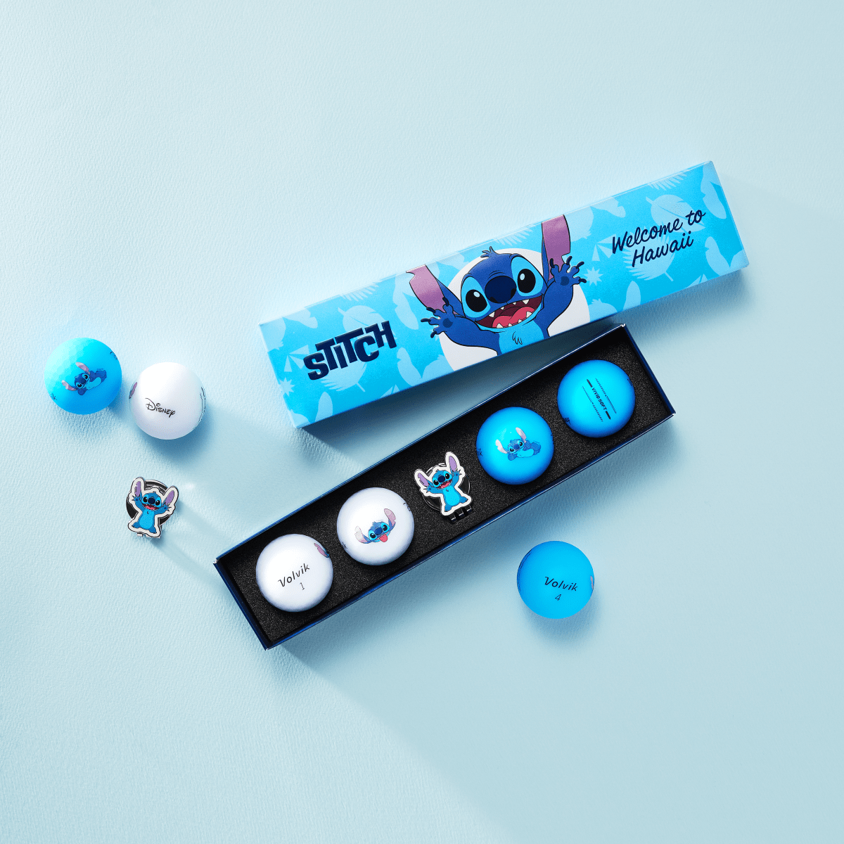 Volvik Vivid Soft Disney Series - 4 Balls with Ball Marker
