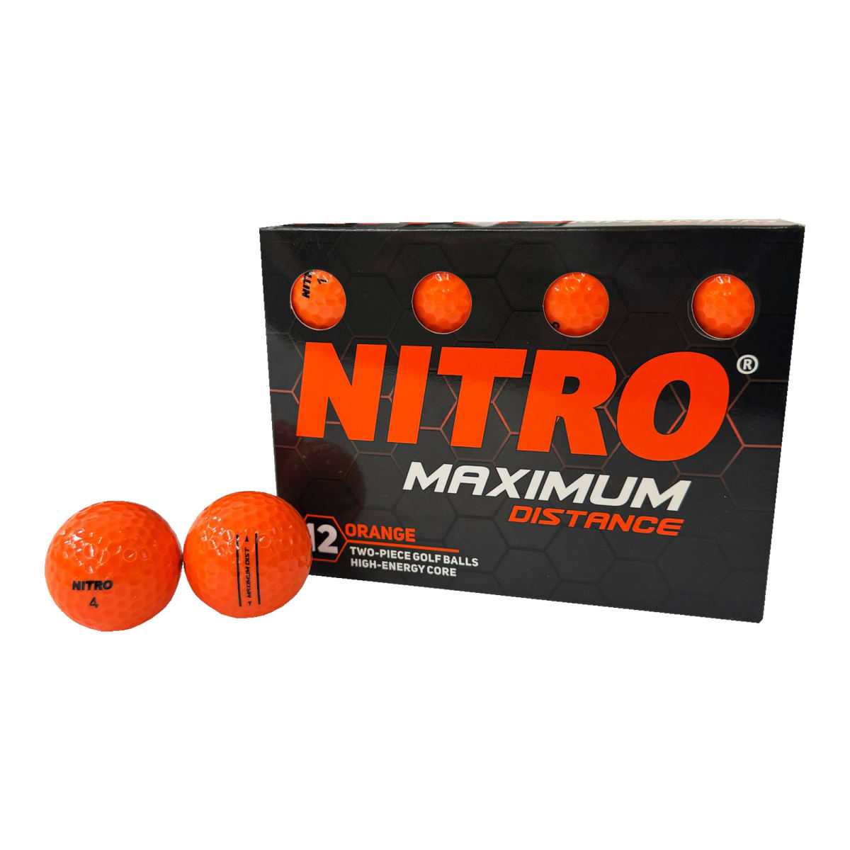 Nitro Maximum Distance Golf Balls - 12 Pack