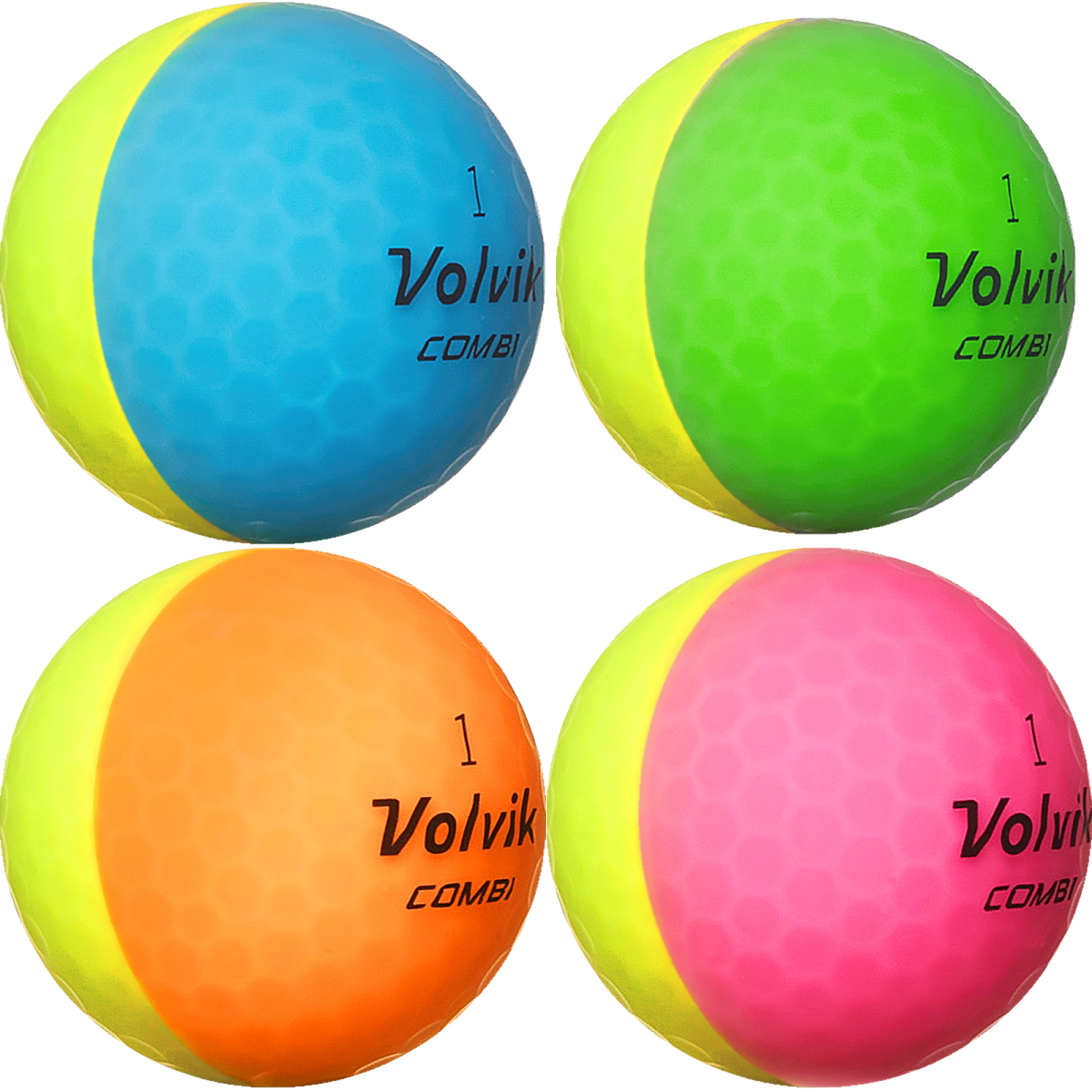 Volvik Combi - 1 Dozen Golf Balls - Assorted Colors