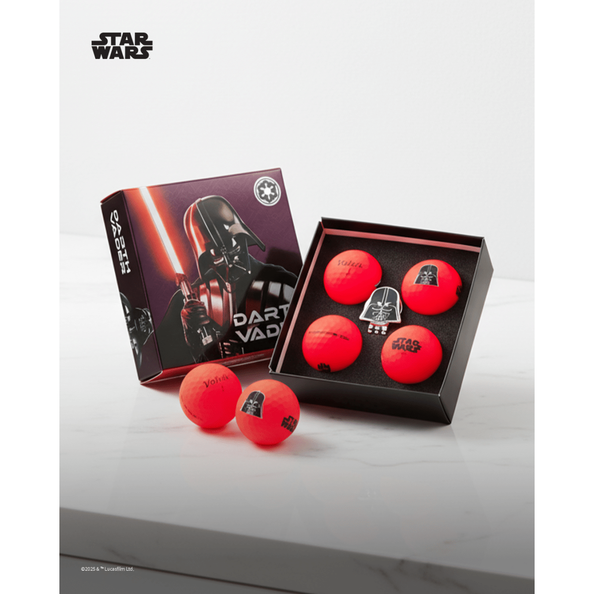 Volvik Vivid Soft Star Wars - 4 Balls with Ball Marker