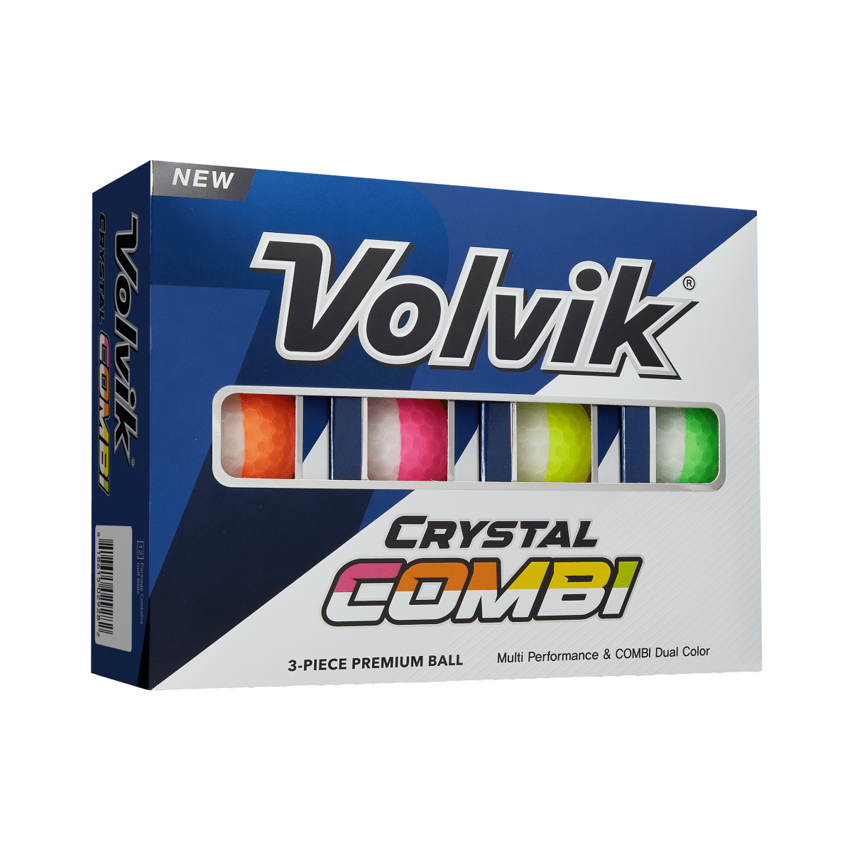 Volvik Crystal Comi - 1 Dozen Golf Balls - Assorted Colors