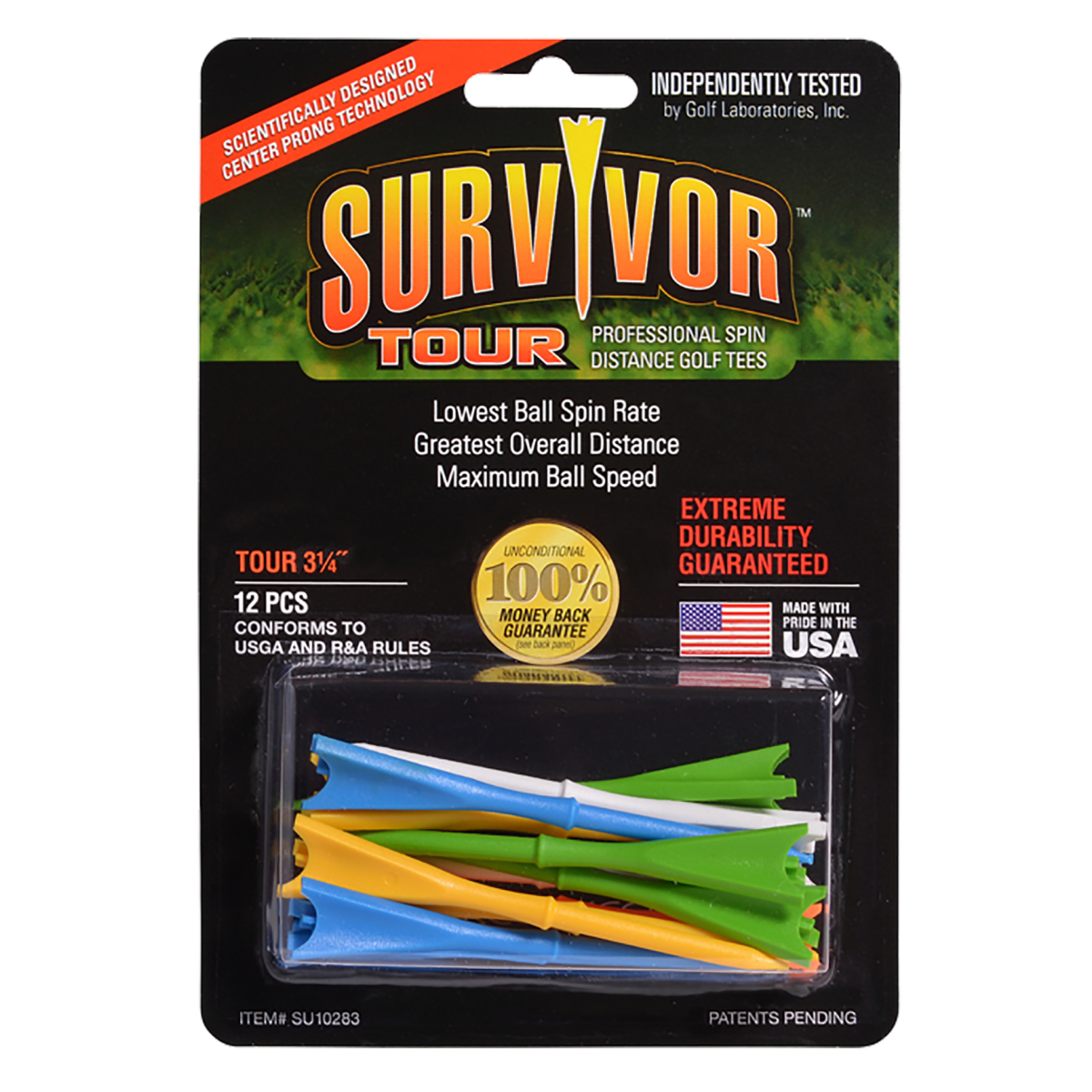 Survivor Tour Tees - 3 1/4" - 12 Pack