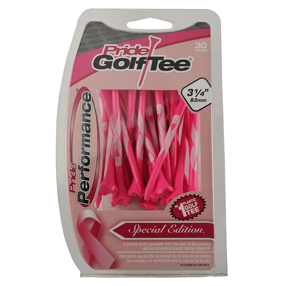 Pride Performance Tees - 3 1/4" - 30 Pack