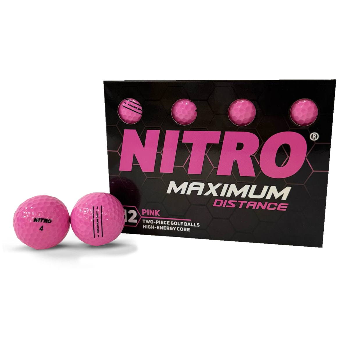Nitro Maximum Distance Golf Balls - 12 Pack