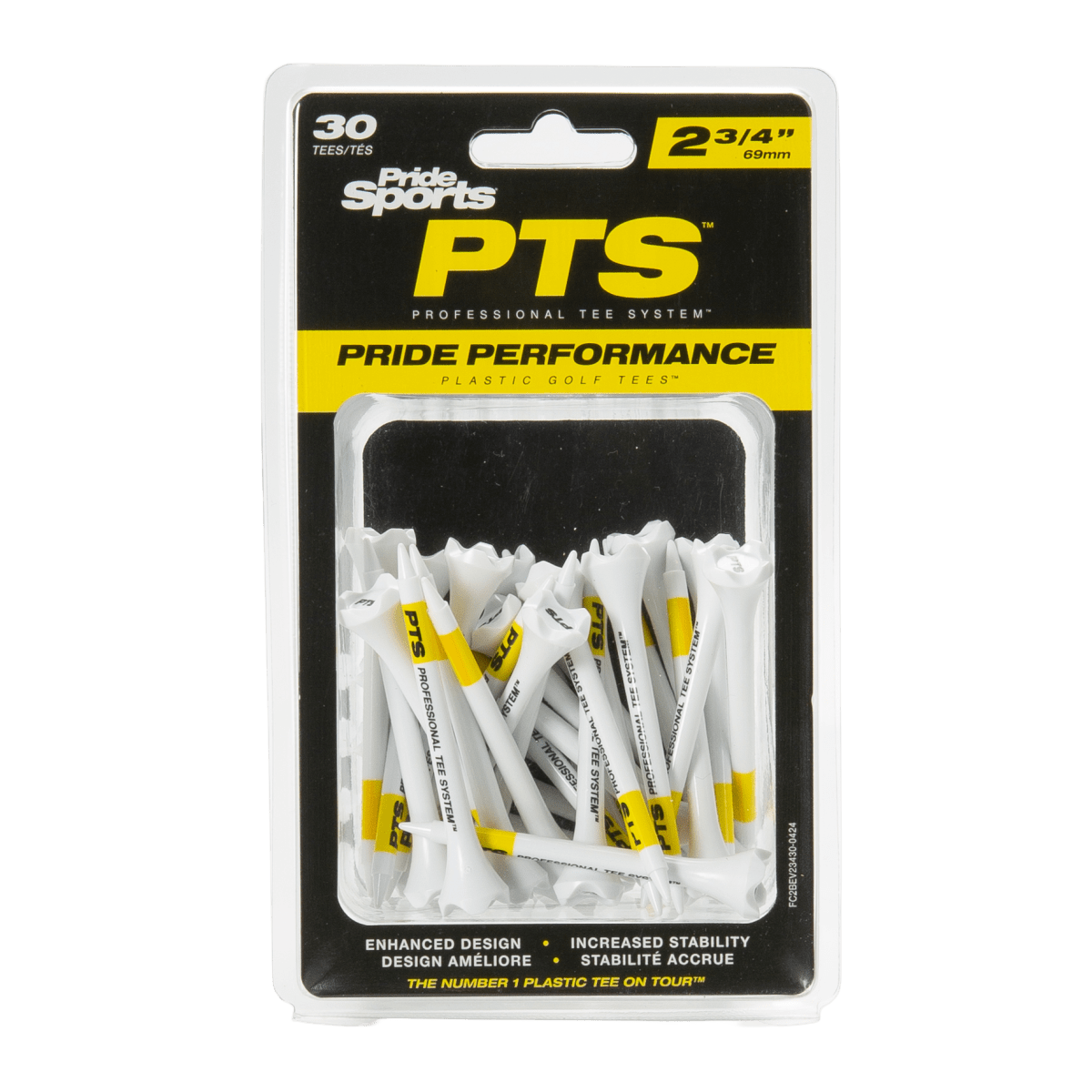 Pride Performance Tees - 2 3/4" - 30 Pack