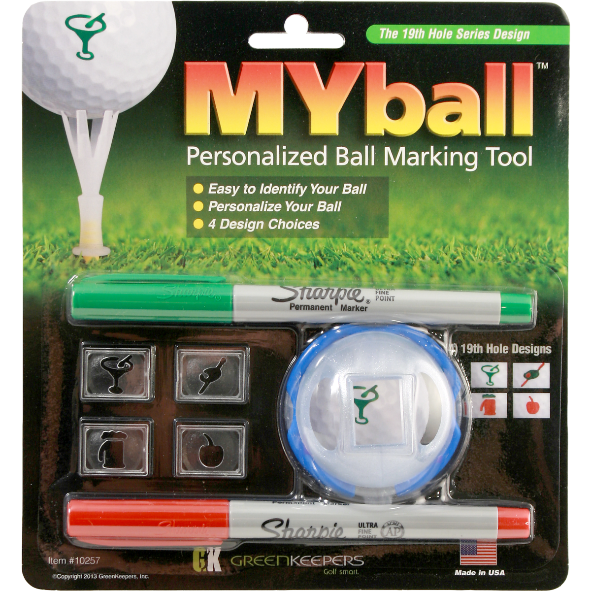 Green Keepers MYball Personalized Ball Marking Tool
