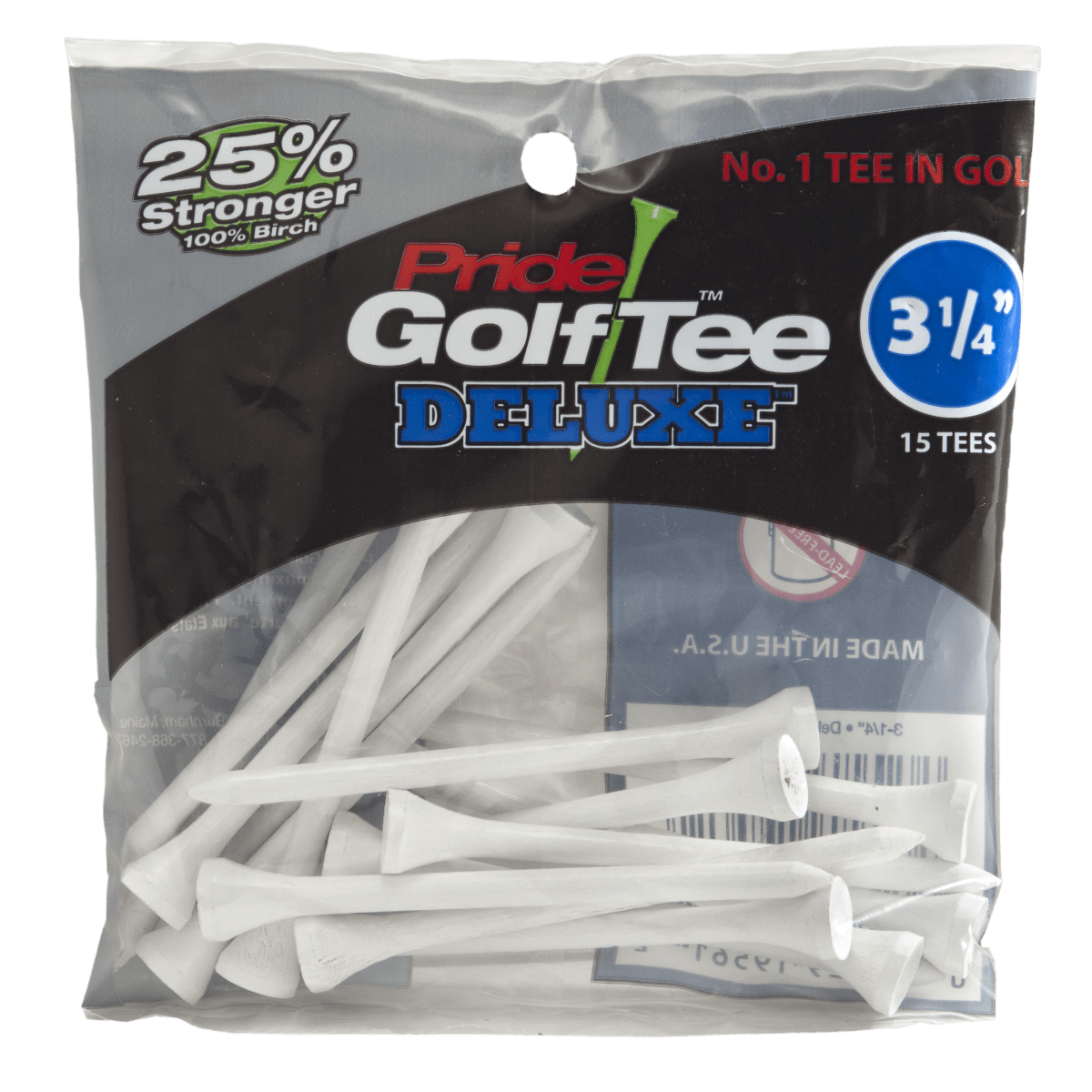 Pride Tees - 3 1/4" - 15 Pack