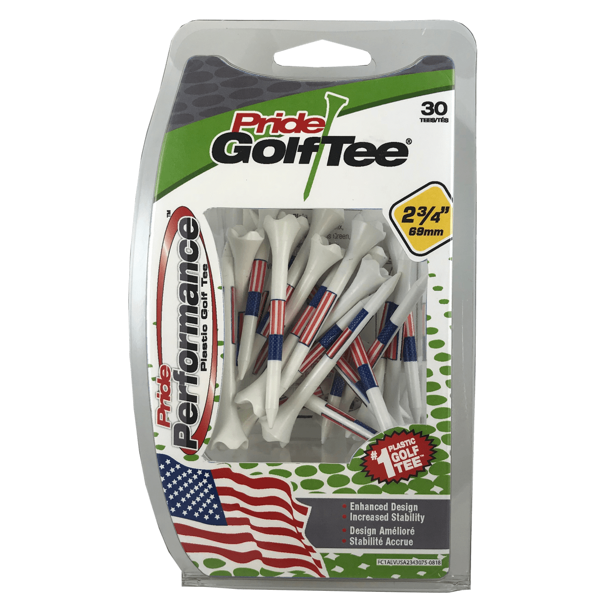 Pride Performance Tees - 2 3/4" - 30 Pack