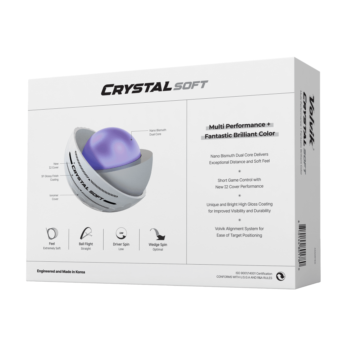 Volvik Crystal Soft - 1 Dozen Golf Balls